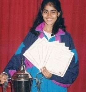 Genelia D'Souza childhood pictures 2