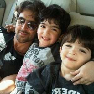 Hrithik Roshan family photos sons Hrehaan and Hridhaan