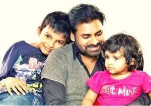 Son Akira Nandan Konidela and daughter Aadhya Konid