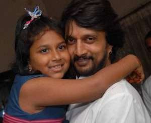 Kannada actor Sudeep daughter Saanvi | Celebrity family wiki Kannada actor Sudeep daughter Saanvi
