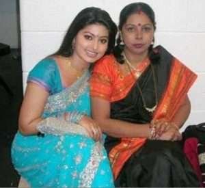 Actress Sneha Parents mother Padmavathy Rajaram