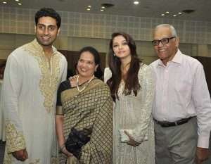 Aishwarya Rai Parents father Krishnaraj and mother Brinda