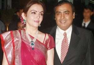 Tina Ambani Brother in law Mr Mukesh Ambani and his wife Nita Ambani